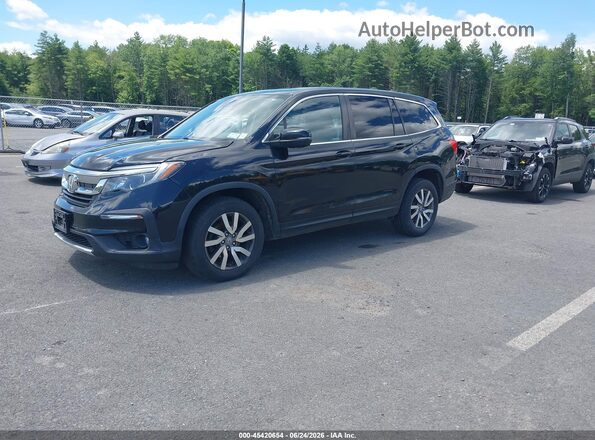 5FNYF6H59KB095876 2019 HONDA PILOT Black Առջևի ձախ երեք քառորդ տեսարան