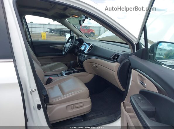 5FNYF6H5XJB034955 2018 HONDA PILOT White წინა სალონის ხედი
