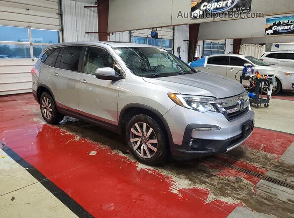 5FNYF6H5XKB096518 2019 HONDA PILOT Silver 
