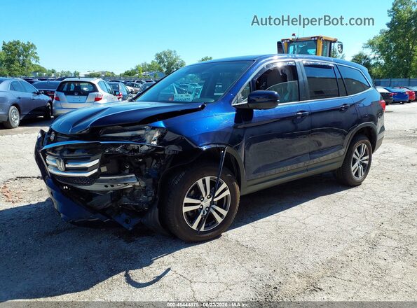 5FNYF6H61JB043360 2018 HONDA PILOT Blue Przód lewy