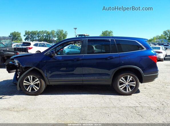 5FNYF6H61JB043360 2018 HONDA PILOT Blue Widok wnętrza 360 stopni