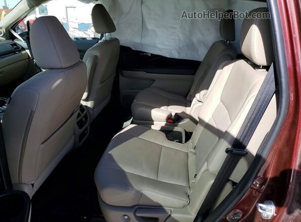 5FNYF6H61MB034937 2021 HONDA PILOT Maroon Rear seats view