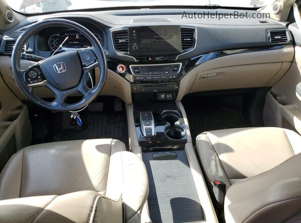 5FNYF6H61MB034937 2021 HONDA PILOT Maroon Dashboard view