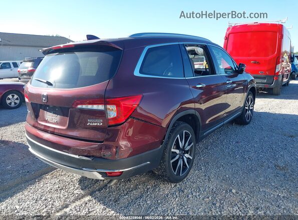 5FNYF6H63NB094882 2022 HONDA PILOT Maroon Հետևի աջ