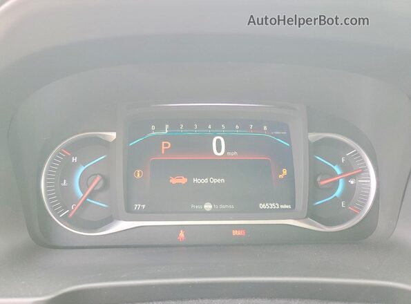 5FNYF6H64KB054757 2019 HONDA PILOT Gray Սարքավորումների վահանակի տեսք