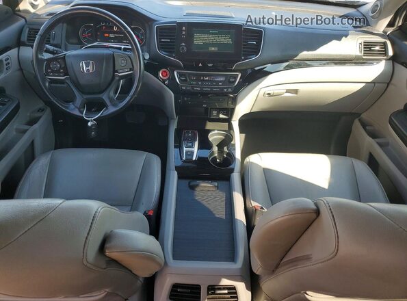 5FNYF6H64MB034043 2021 HONDA PILOT Gray Вид панелі приладів