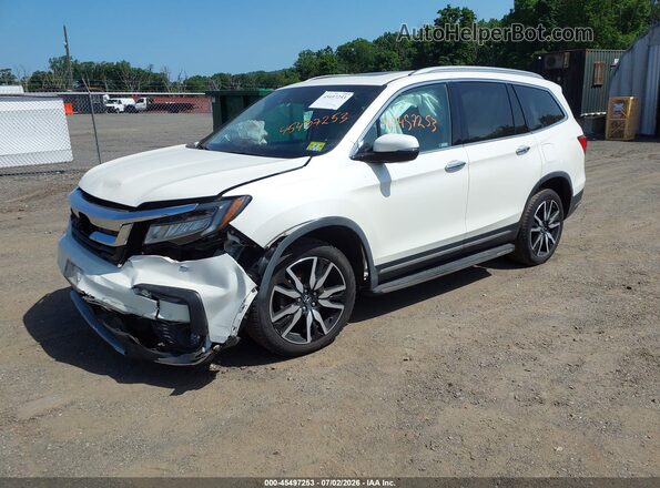 5FNYF6H65KB042472 2019 HONDA PILOT White Vista tres cuartos delantera izquierda