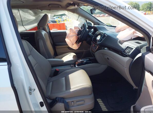 5FNYF6H65KB042472 2019 HONDA PILOT White Vista interior delantera