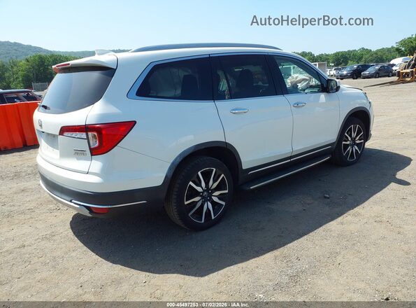 5FNYF6H65KB042472 2019 HONDA PILOT White Trasero derecho