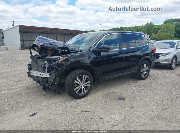 5FNYF6H66GB090439 2016 HONDA PILOT Black Առջևի ձախ երեք քառորդ տեսարան