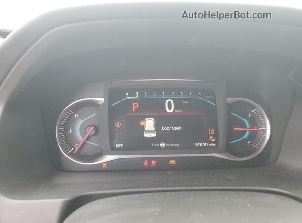 5FNYF6H67MB056098 2021 HONDA PILOT White Вид щитка приладів