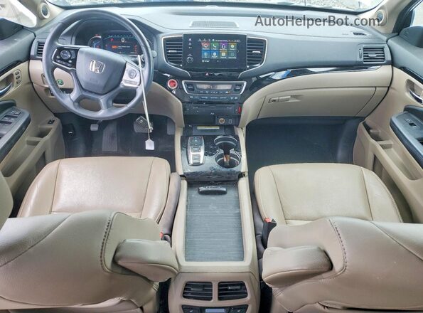 5FNYF6H67MB056098 2021 HONDA PILOT White Вид панелі приладів