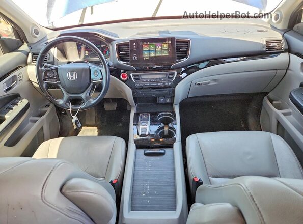 5FNYF6H68KB010163 2019 HONDA PILOT Blue Vista del salpicadero
