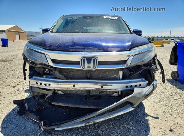 5FNYF6H68KB010163 2019 HONDA PILOT Blue Vista frontal