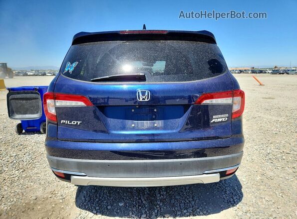 5FNYF6H68KB010163 2019 HONDA PILOT Blue Vista trasera