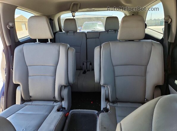 5FNYF6H68KB010163 2019 HONDA PILOT Blue Vista de los asientos traseros