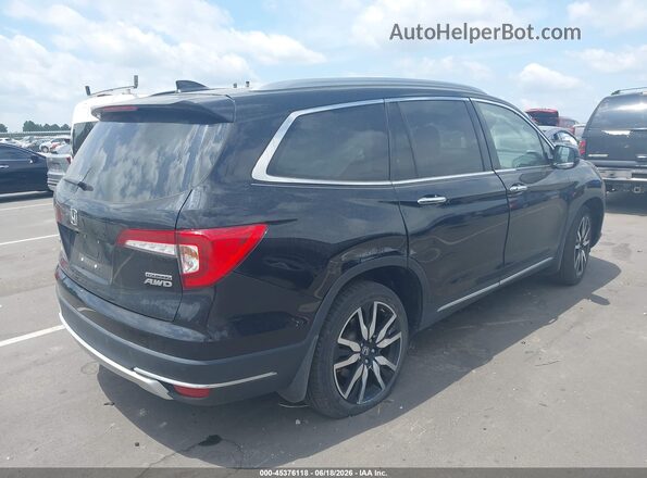 5FNYF6H68NB073865 2022 HONDA PILOT Черный Задняя правая четверть