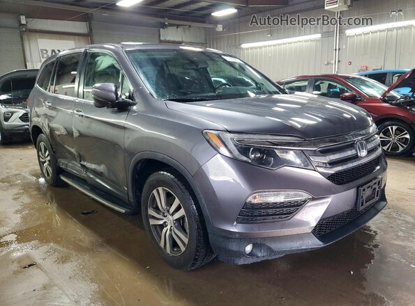 5FNYF6H69JB032316 2018 HONDA PILOT Gray Przód prawy