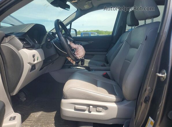 5FNYF6H69KB076494 2019 HONDA PILOT Gray Widok wnętrza z przodu
