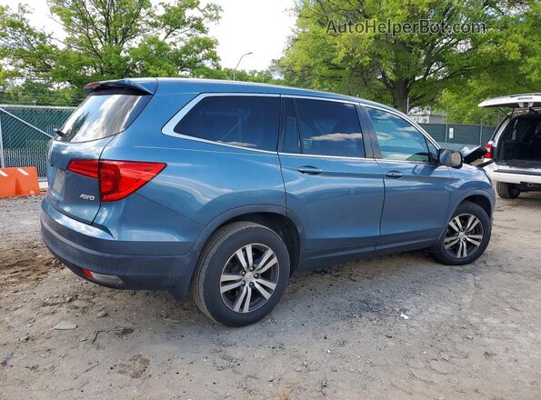 5FNYF6H74JB053924 2018 HONDA PILOT Blue Rear right