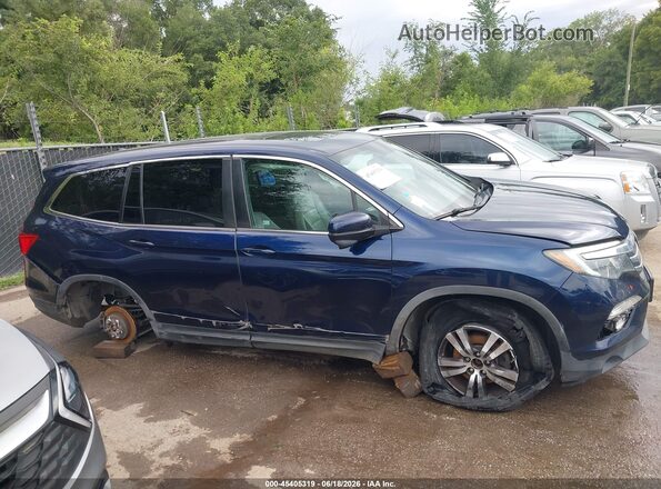 5FNYF6H75HB012003 2017 HONDA PILOT Blue უკანა სალონის ხედი