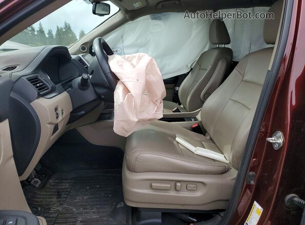 5FNYF6H76JB049955 2018 HONDA PILOT Burgundy Vista interior delantera