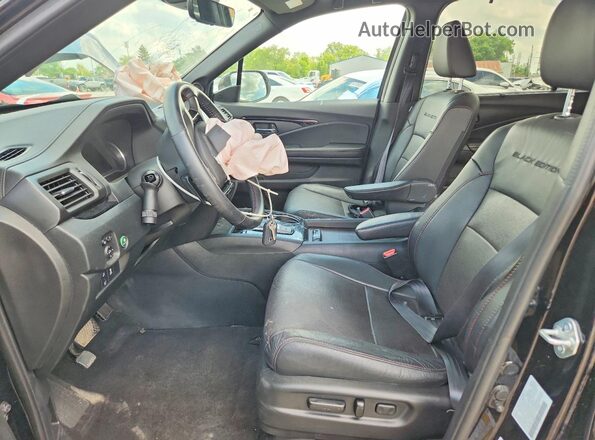 5FNYF6H77NB055110 2022 HONDA PILOT Black Вид салону спереду