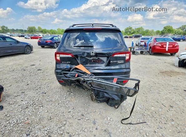 5FNYF6H77NB055110 2022 HONDA PILOT Black Вид ззаду