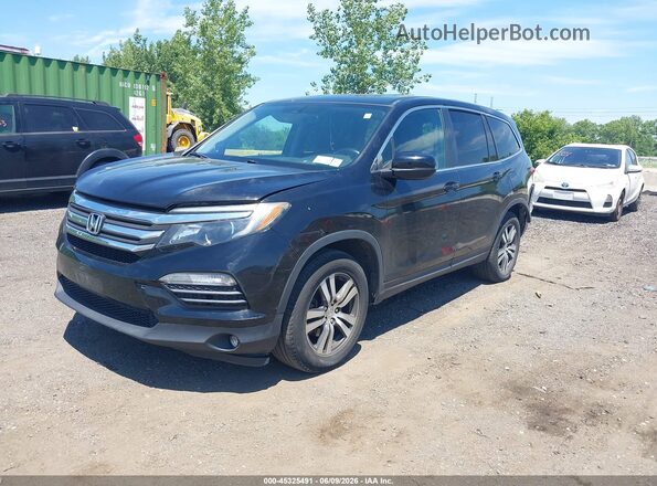 5FNYF6H7XGB092381 2016 HONDA PILOT Черный Передняя левая четверть