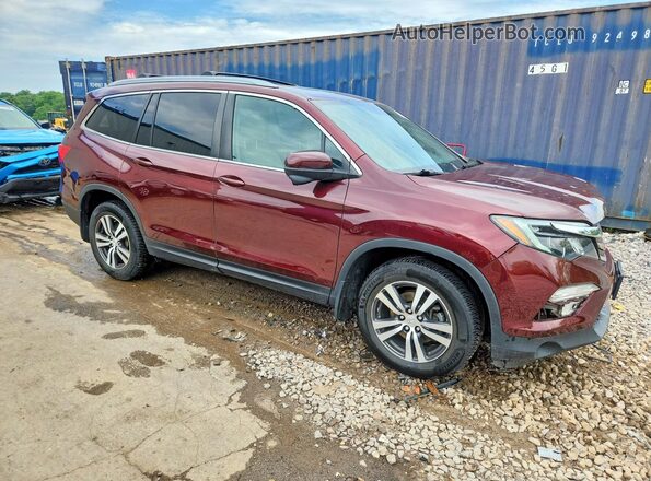 5FNYF6H80JB022534 2018 HONDA PILOT Бордовый Передняя правая четверть