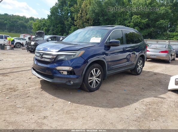 5FNYF6H82HB049664 2017 HONDA PILOT Blue Przód lewy