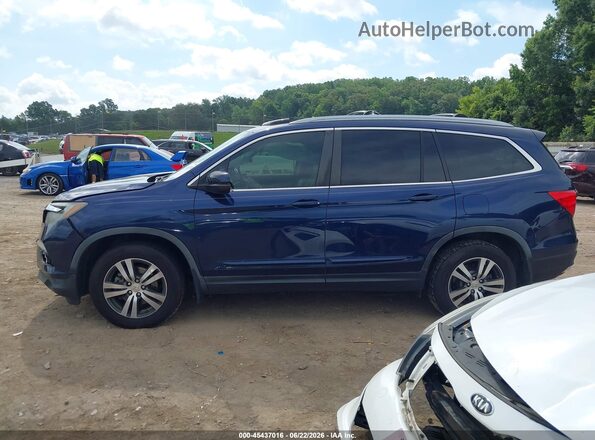 5FNYF6H82HB049664 2017 HONDA PILOT Blue Widok wnętrza 360 stopni
