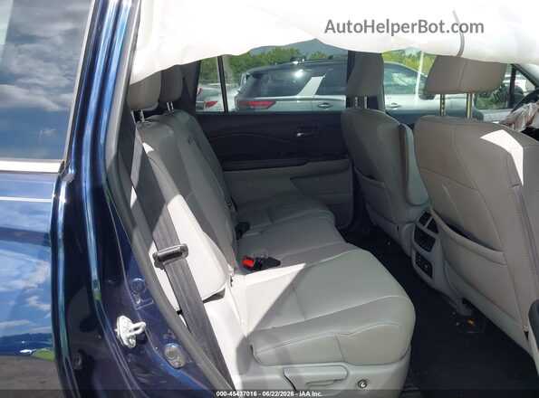 5FNYF6H82HB049664 2017 HONDA PILOT Blue Widok naklejki z numerem VIN