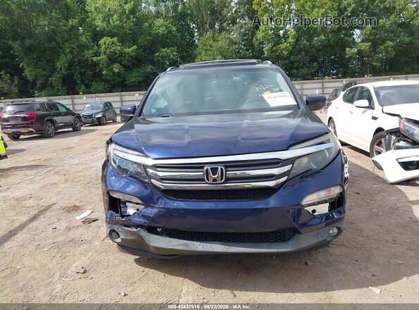 5FNYF6H82HB049664 2017 HONDA PILOT Blue Widok zestawu wskaźników