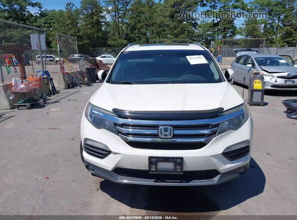 5FNYF6H90JB038578 2018 HONDA PILOT White Widok zestawu wskaźników