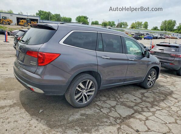 5FNYF6H91HB084656 2017 HONDA PILOT Gray Задня права чверть