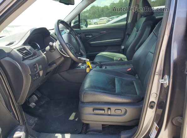 5FNYF6H92HB073617 2017 HONDA PILOT Gray წინა სალონის ხედი