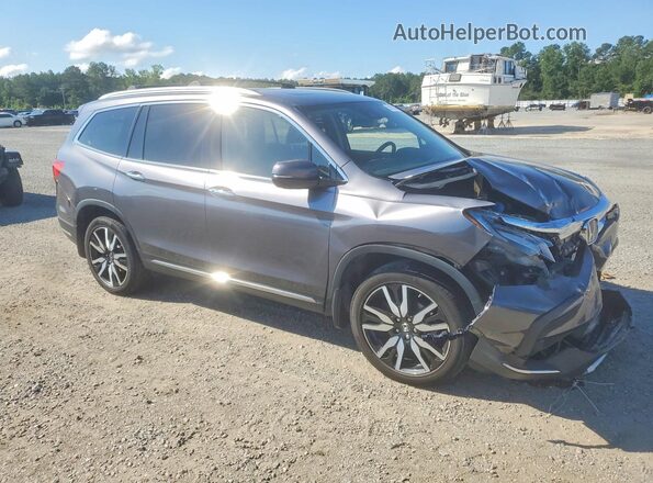 5FNYF6H92KB100483 2019 HONDA PILOT Gray Front right