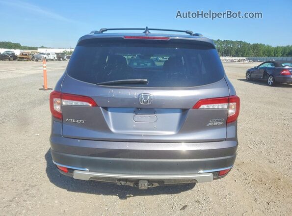 5FNYF6H92KB100483 2019 HONDA PILOT Gray Rear view