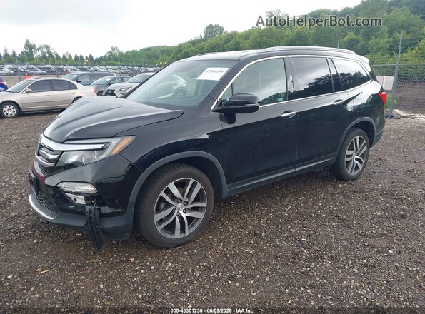 5FNYF6H94JB003476 2018 HONDA PILOT Black Передня ліва чверть