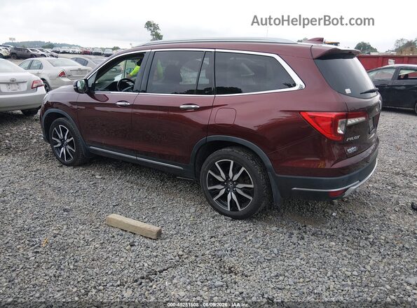 5FNYF6H94KB018884 2019 HONDA PILOT Burgundy Trasero izquierdo