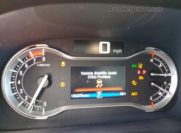 5FNYF6H95HB076706 2017 HONDA PILOT Silver Instrument cluster view