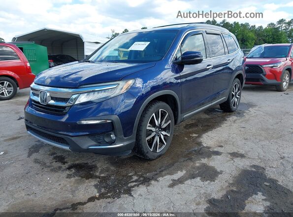 5FNYF6H95KB074395 2019 HONDA PILOT Blue Front left