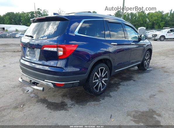 5FNYF6H95KB074395 2019 HONDA PILOT Blue Rear right