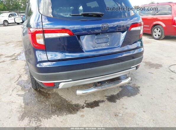 5FNYF6H95KB074395 2019 HONDA PILOT Blue Front view