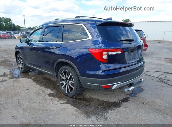 5FNYF6H95KB074395 2019 HONDA PILOT Blue Rear left