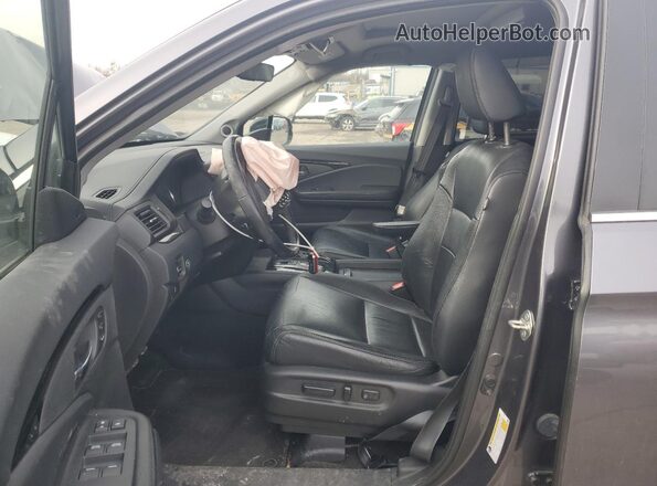 5FNYF6H96KB087429 2019 HONDA PILOT Gray წინა სალონის ხედი