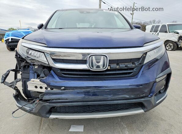 5FNYF6H97KB020791 2019 HONDA PILOT Blue Vista frontal