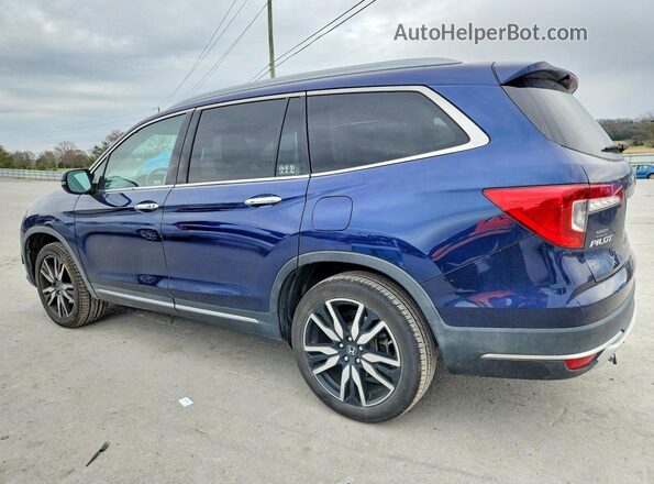5FNYF6H97KB020791 2019 HONDA PILOT Blue Trasero izquierdo