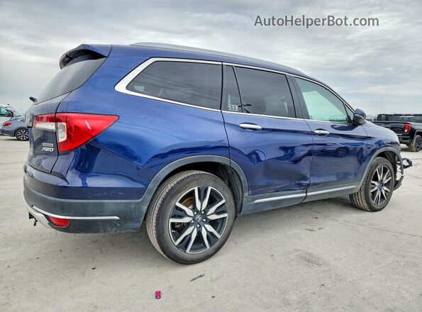5FNYF6H97KB020791 2019 HONDA PILOT Blue Trasero derecho